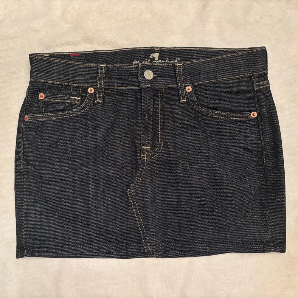 7 For All Mankind Roxy denim skirt, size 26